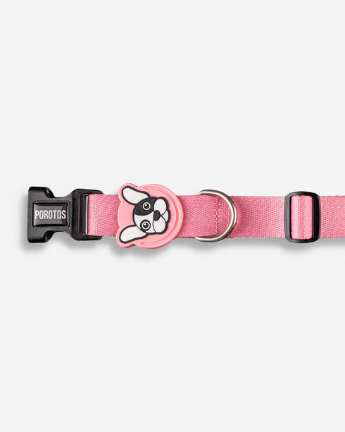 Collar con Moño Rosa